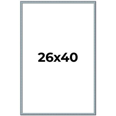 26x40 Frame Rustic Sky Blue Solid Wood Picture Frame | 0.75 Inch