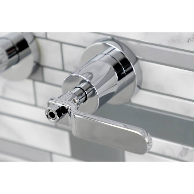 Whitaker Two-Handle 3-Hole Wall Mount Tub Faucet