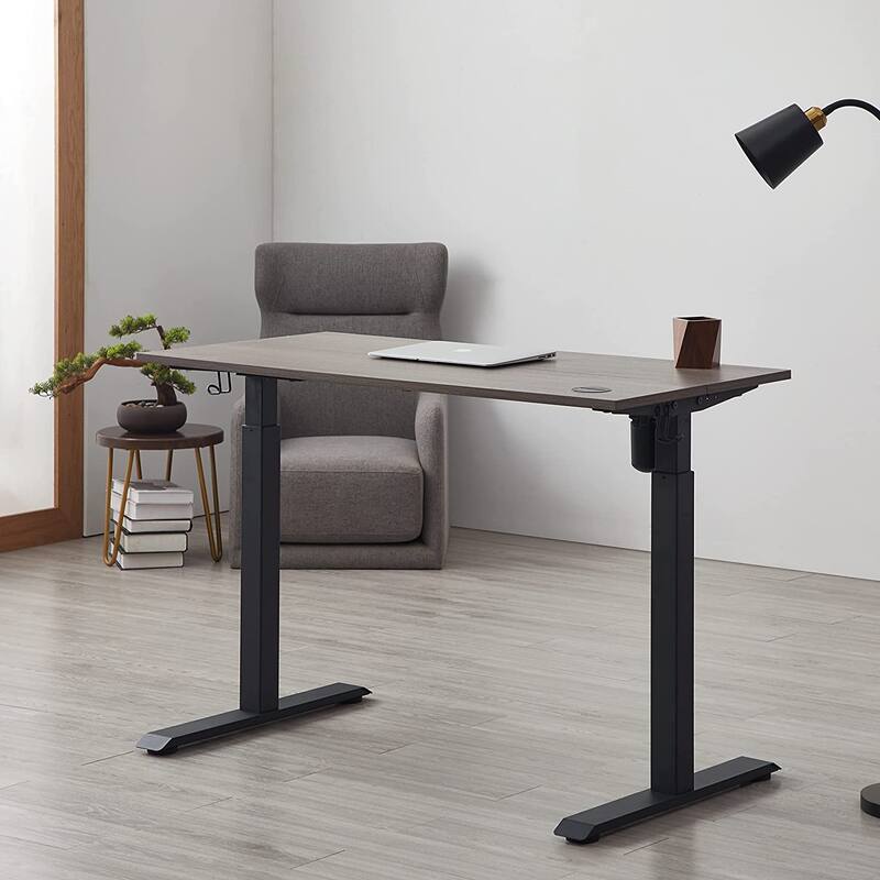 KOWO Electric Standing Desk 48" Height Adjustable Sit Stand Workstation w/Memory Preset, Home Office Desk