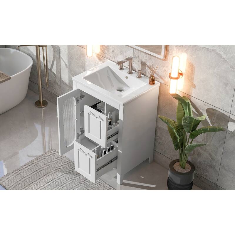 24" Bathroom Vanity with Sink