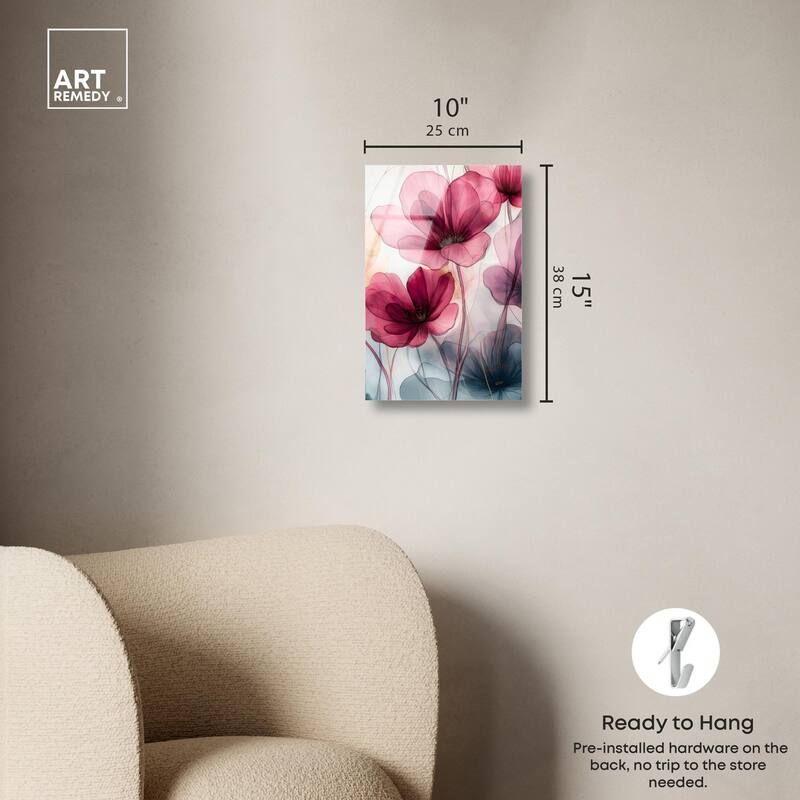 Filigree Flora II Acrylic by Art Remedy, Ready to Hang