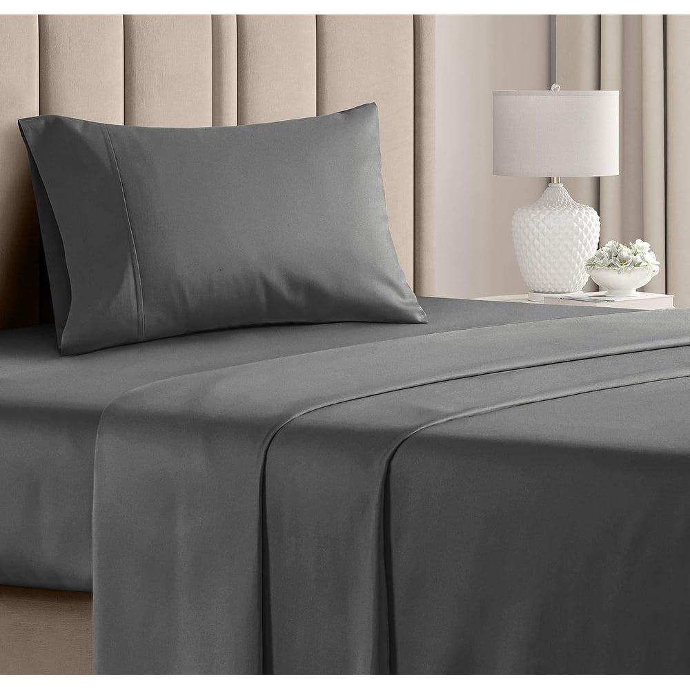 CGK Linens 4 Piece 100% Cotton 400 Thread Count Soft & Comfy Bed Sheet Set