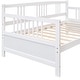 preview thumbnail 7 of 7, Twin Size Modern White Solid Wood Daybed for Bedroom