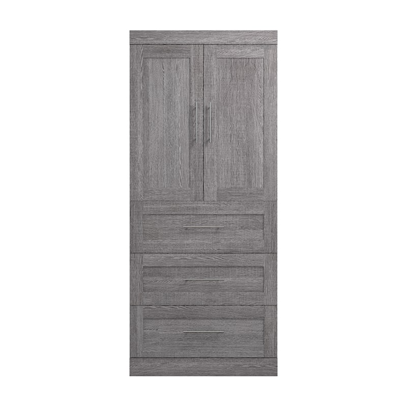 Pur 36W Wardrobe with Drawers by Bestar