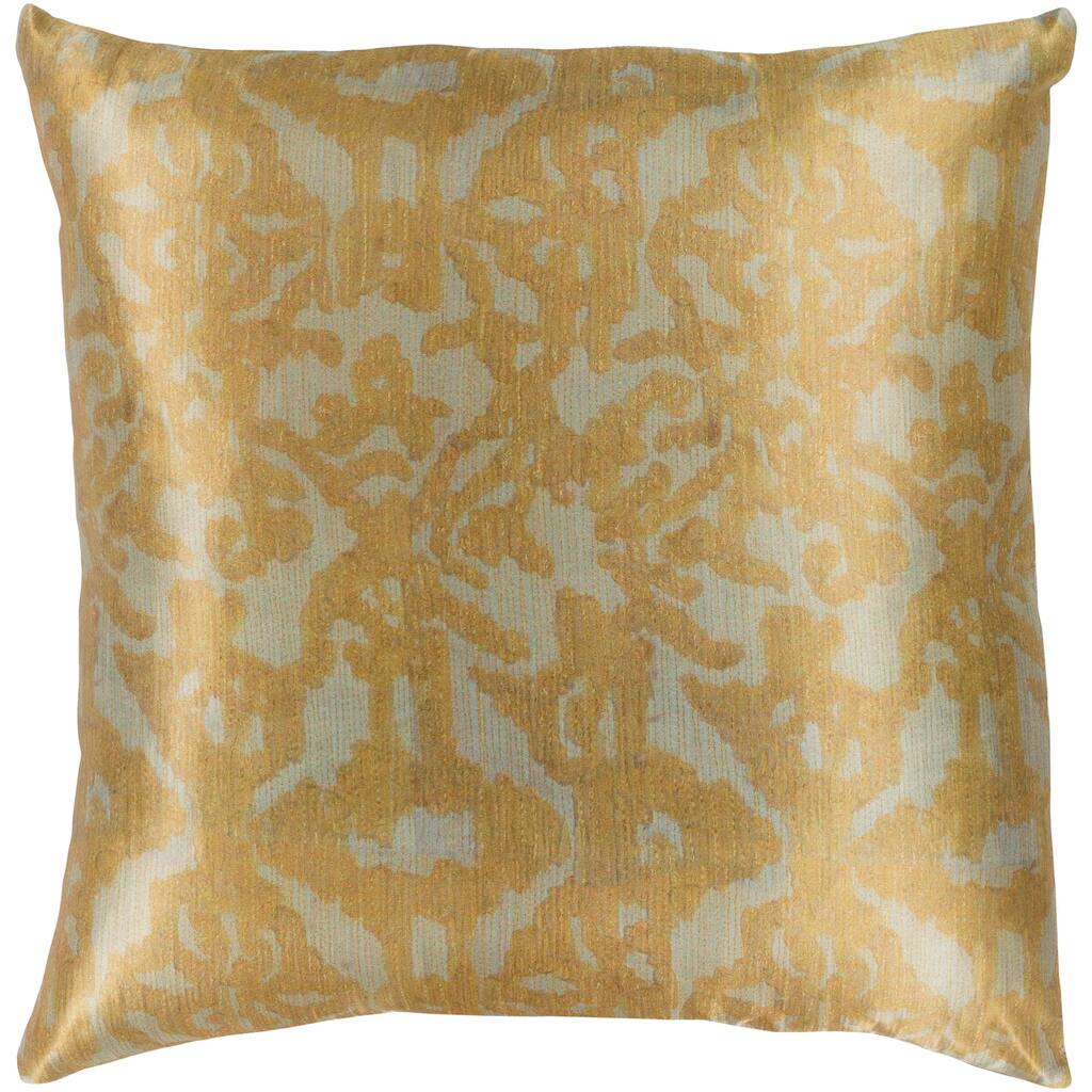 Artistic Weavers Ivona Traditional Mustard Feather Down or Poly Filled Throw Pillow 18-inch