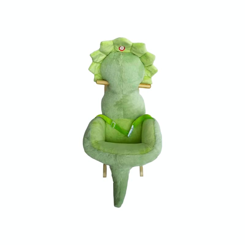 Kids Ride-On Rocking Horse Toy with Lullaby Song, Rocking Toy with Hand Puppets & Safety Belt