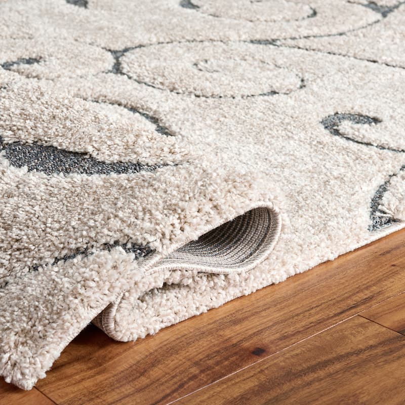 SAFAVIEH Florida Ryung Shag Scroll 1.2-inch Thick Textured Rug