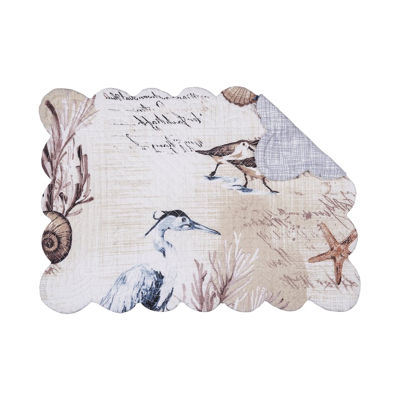 Brunswick Island Cotton Placemat Machine Washable Set of 6