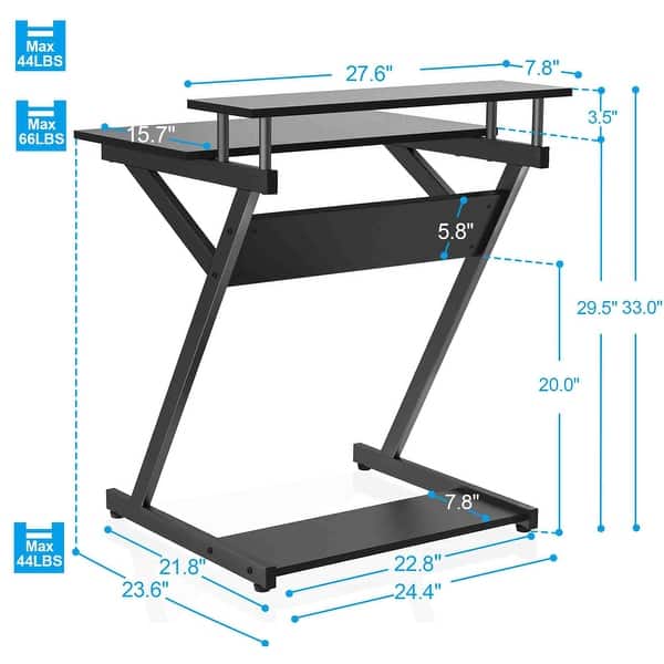 Computer Desk Workstation Table Gaming Writing Desks - Bed Bath ...