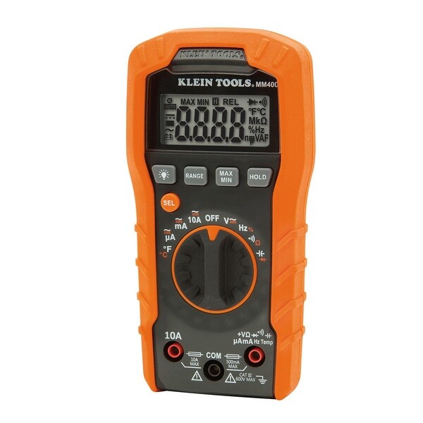 Klein Tools Digital Multimeter-Auto-Ranging-600V - MM400 - Overstock