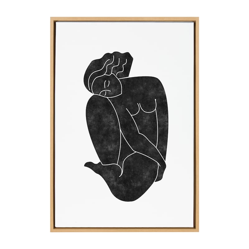 Kate and Laurel Sylvie Figurine Framed Canvas by Alexander Ginzburg