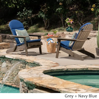 Malibu Outdoor Acacia Wood Folding Adirondack Chairs (Set of 2) by Christopher Knight Home