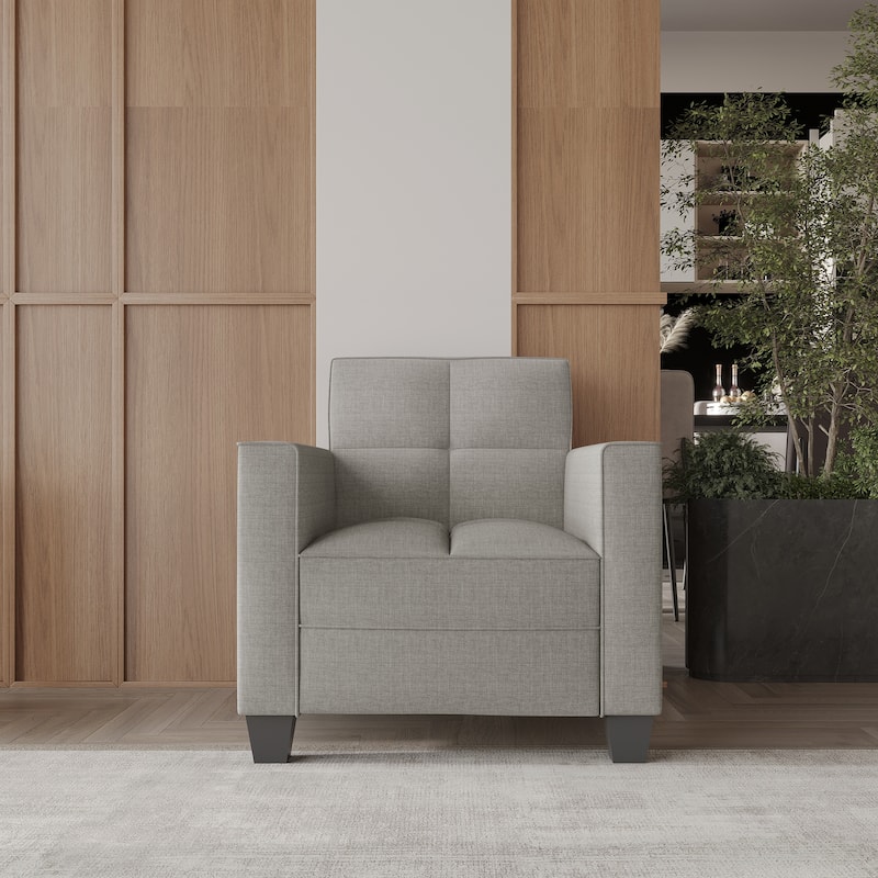 CraftPorch Chic Modern Linen Upholstered Chair