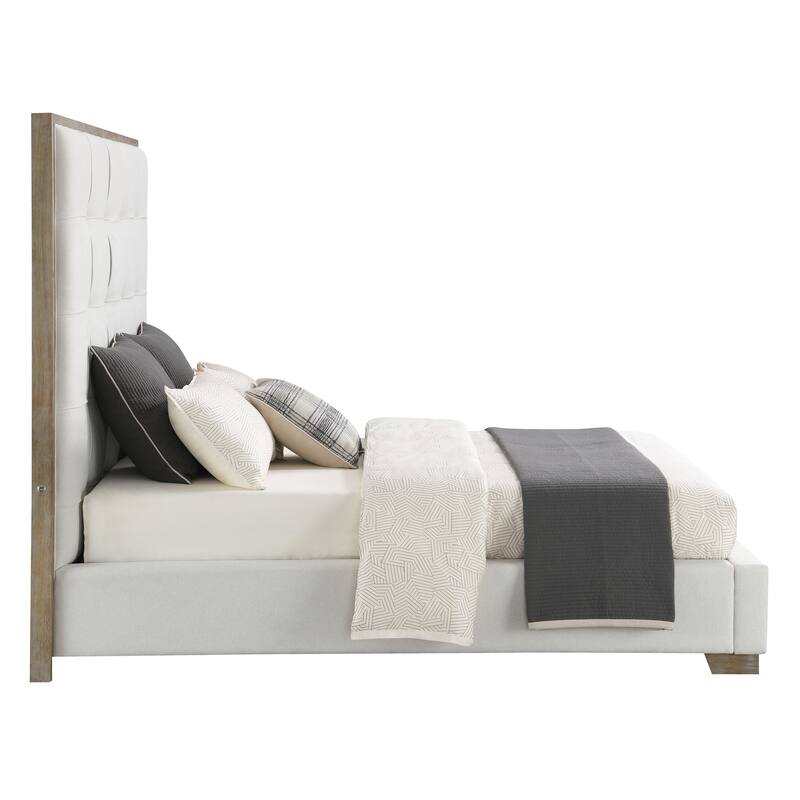 Abbyson Cape Cod Stain-Resistant Fabric Upholstered Bed