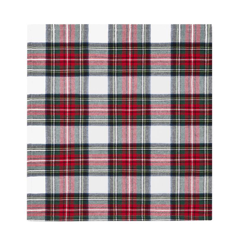 Christmas Classic Holiday Plaid Cotton Napkin Set of 8