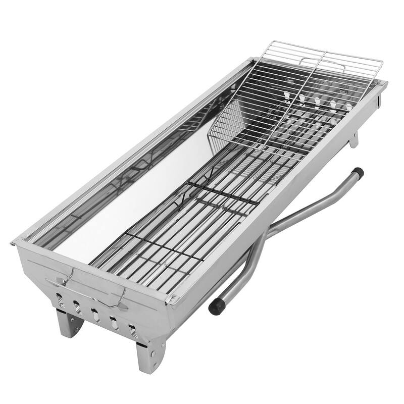 Portable Stainless Steel Folding Charcoal Grill