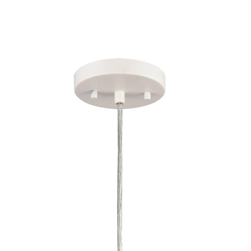 Elk Home Chelsea White With White Metal Shade 1 Light Pendant