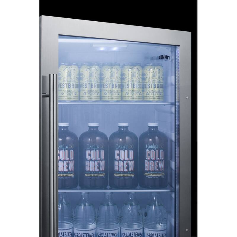 Summit 19 Inch Wide 3.13 Cu. Ft. Beverage Cooler with Adjustable