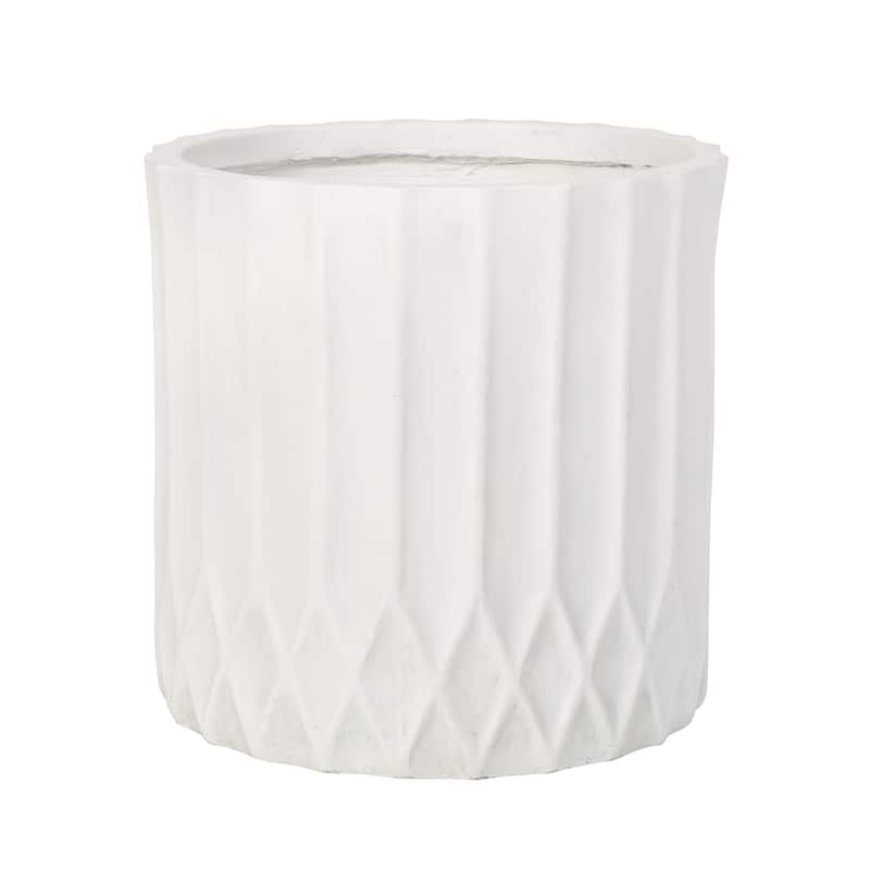 Evans Outdoor Cast Stone Outdoor Planter by Christopher Knight Home