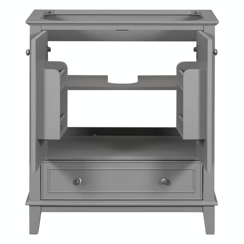 30" Bathroom Vanity Base Cabinet with Doors and Drawer