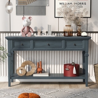 Solid Wood Console Table American Retro Side Table Entryway Table - Bed ...