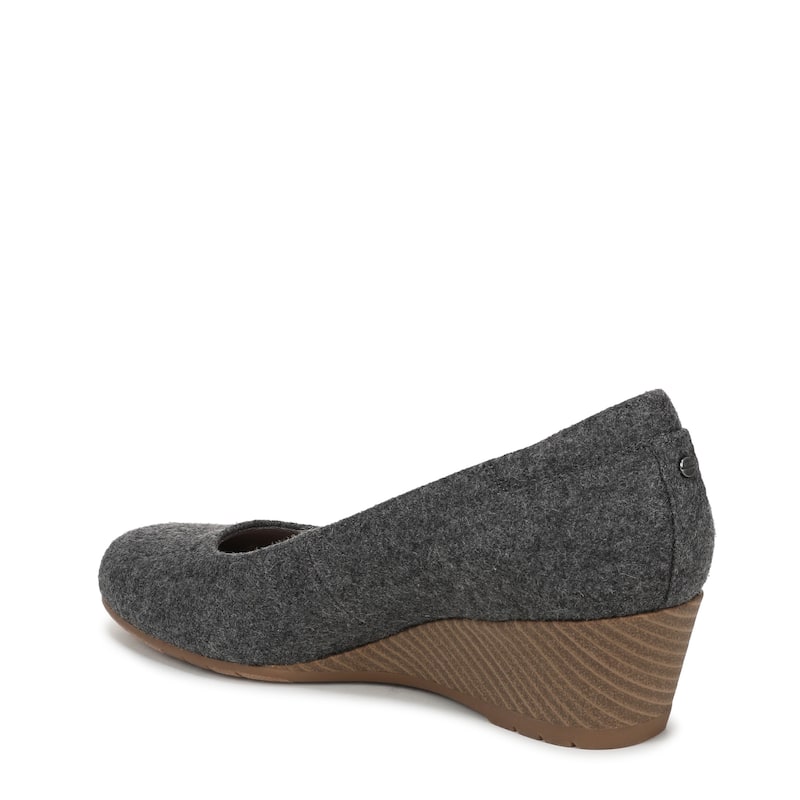 Dr. Scholl's Women's Be Flex Faux Wool Wedge Pump