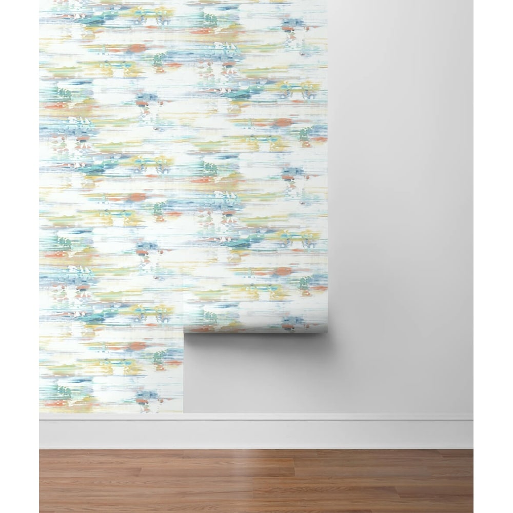 Shop Nextwall Brushed Stripe Abstract Peel And Stick Removable