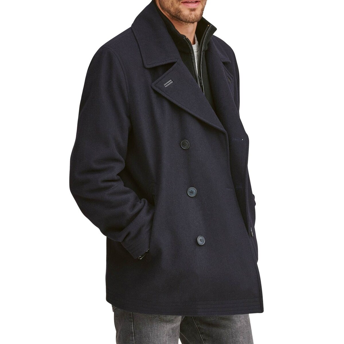 andrew marc emmett double breasted peacoat