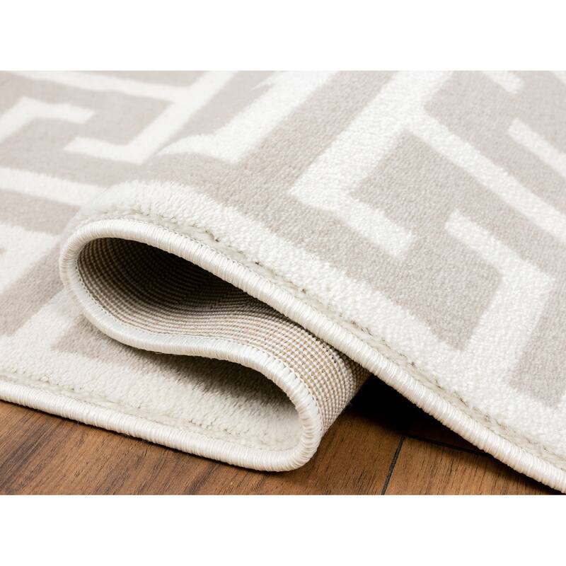Abani Arto Collection Contemporary 3D Geometric Area Rug