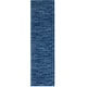preview thumbnail 81 of 131, Nourison Essentials Solid Contemporary Indoor/Outdoor Area Rug 10' Runner - Navy