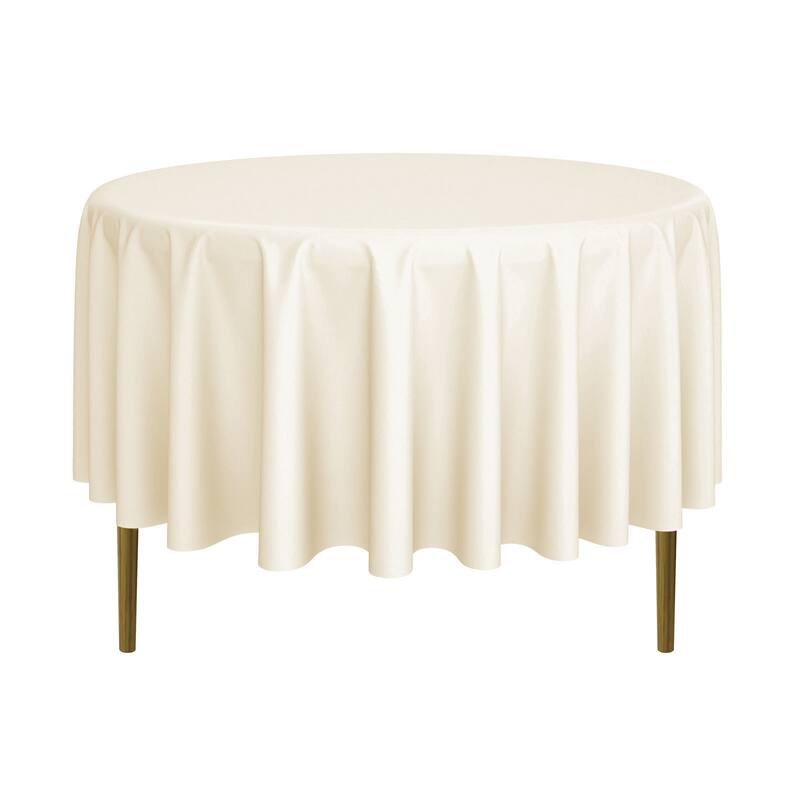 20pk Round Polyester Fabric Tablecloths
