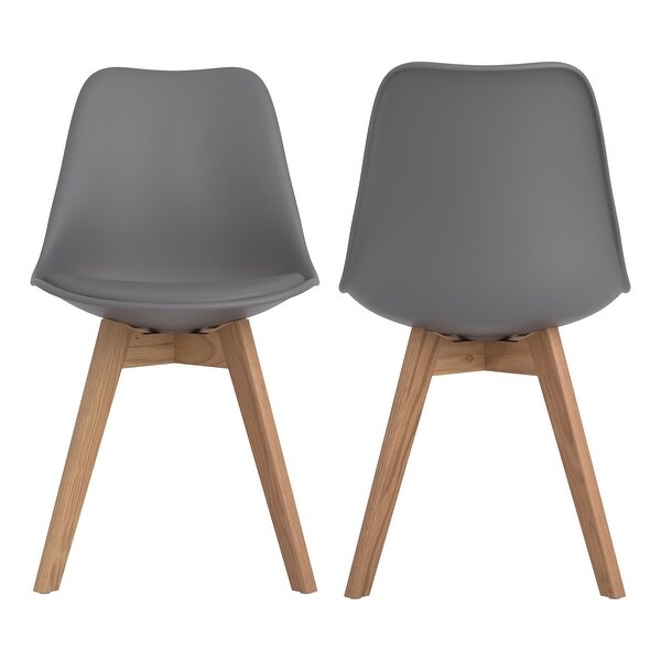 Grey dining best sale chairs oak legs