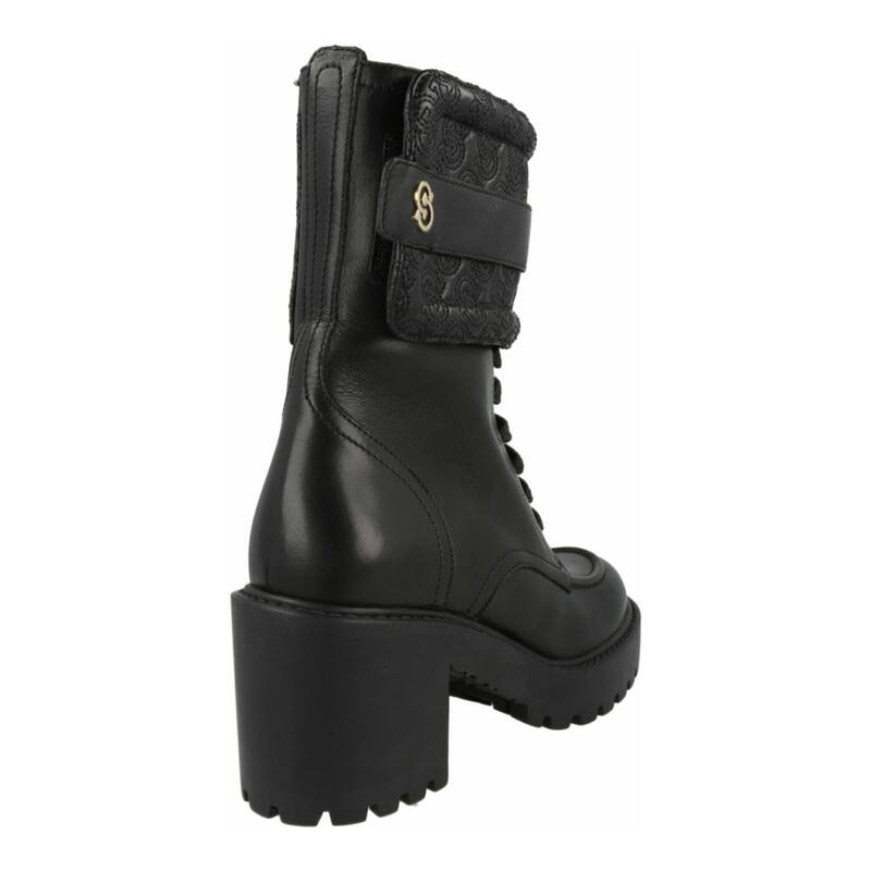 Ferragamo Shiraz Leather Combat Boots