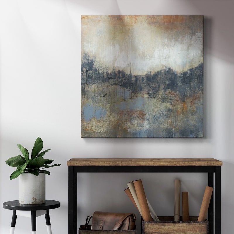 Cool Grey Horizon I-Premium Gallery Wrapped Canvas - Ready to Hang
