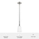 preview thumbnail 10 of 8, Hunter Nolita 1 Light Pendant, Kitchen Island, Dining Room, Contemporary, White Glass Shade