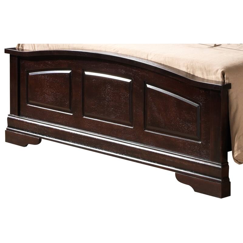 Queen Size Classic Platform Bed with Durable Particle Board Construction and Easy Assembly