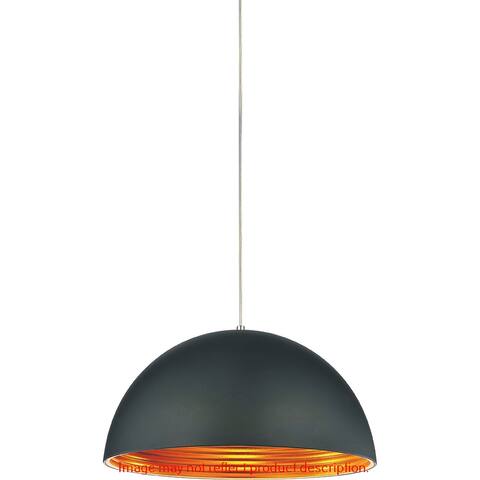 Modest 1 Light Down Mini Pendant With Black Finish