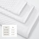 preview thumbnail 106 of 193, Linery & Co. Cotton Diamond Waffle Texture Bath Towels.