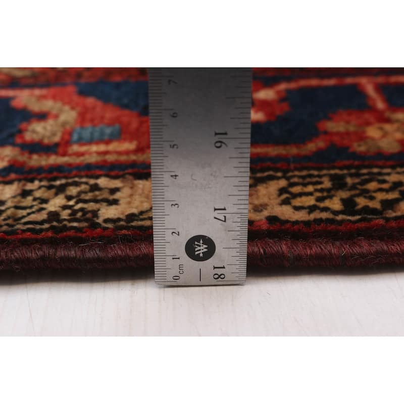 ECARPETGALLERY Hand-knotted Anatolian Vintage Black, Red Wool Rug - 4'4 x 7'5