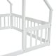 preview thumbnail 36 of 49, Full Floor House Bed with Fence,Guardrails