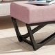 preview thumbnail 8 of 18, Assisi Contemporary Fabric Ottoman Bench by Christopher Knight Home