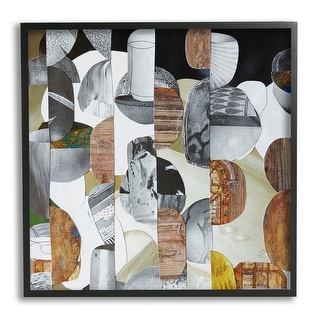 Stupell Nubian Sundance Abstract Shapes Collage Framed Giclee Art by ...