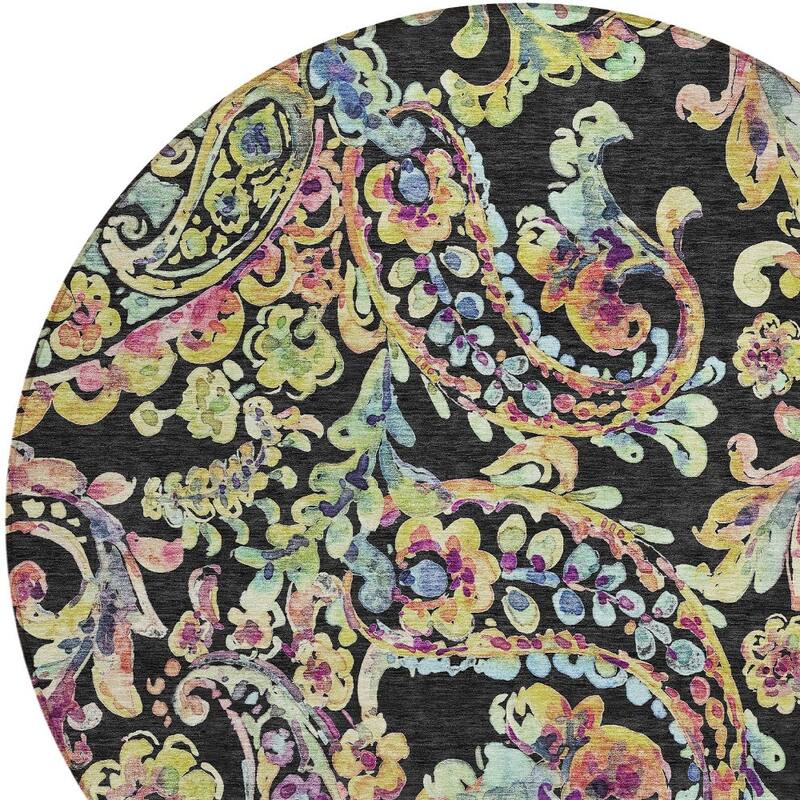 HomeRoots Paisley Transitional Rectangle Outdoor Rug
