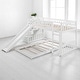 preview thumbnail 13 of 19, Twin Over Twin Bunk Bed with Slide and Staircase Storage Drawers, Convertible Ladder, Guardrails, No Box Spring Needed