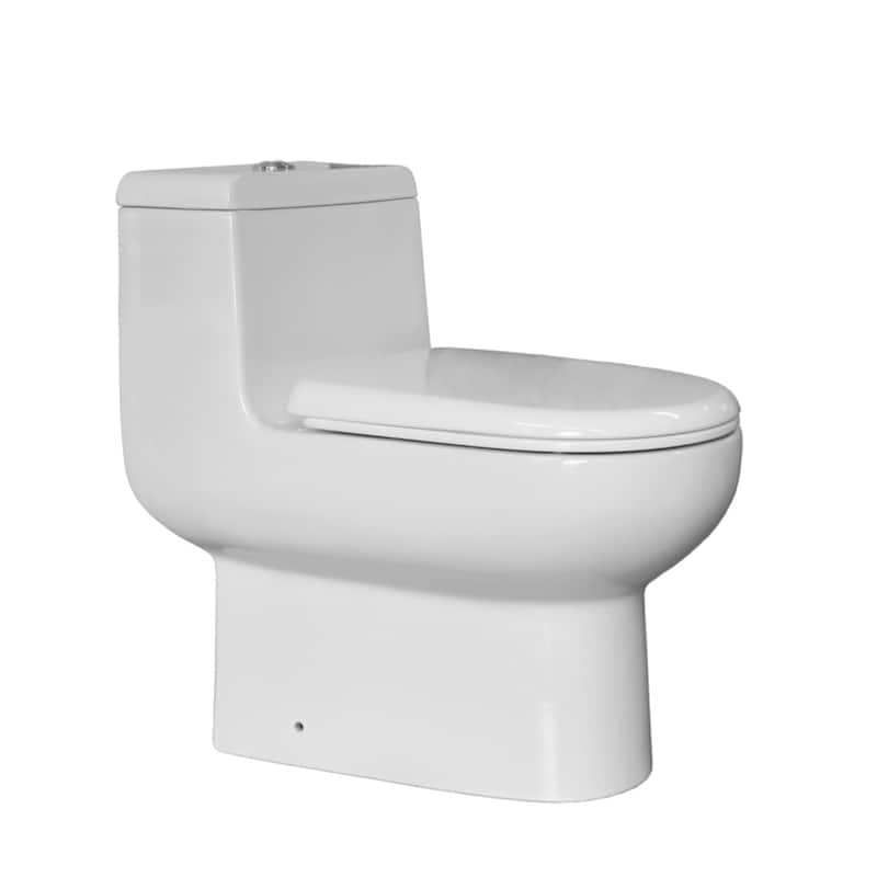 Whitehaus Collection Dual-Flush Eco-Friendly One Piece Toilet