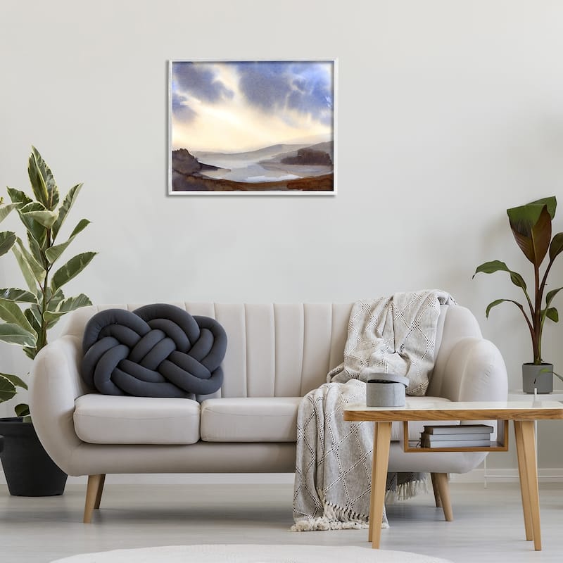 Stupell Dreamy Bay Inlet Horizon Framed Giclee Art Design By Ashley Davis