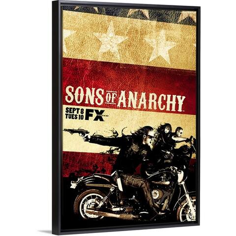 "Sons of Anarchy (2008)" Black Float Frame Canvas Art
