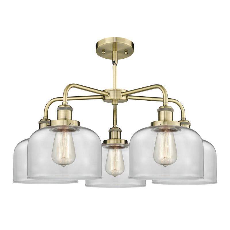 Innovations Lighting Bell - 5 Light 26" Stem Hung Chandelier