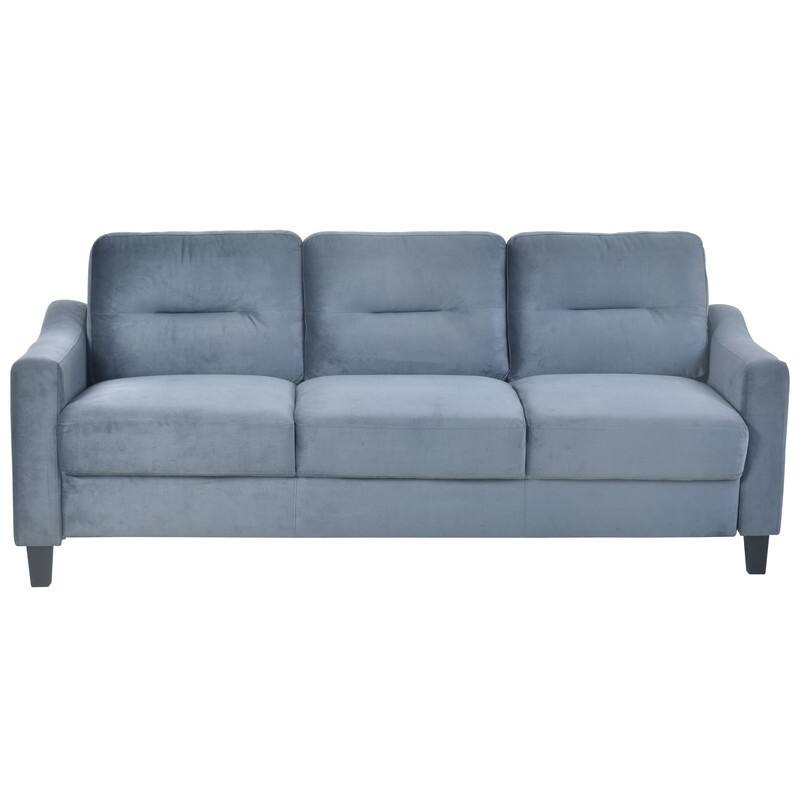 Modular Velvet Couch Comfortable Sectional Sofa with Detachable Design