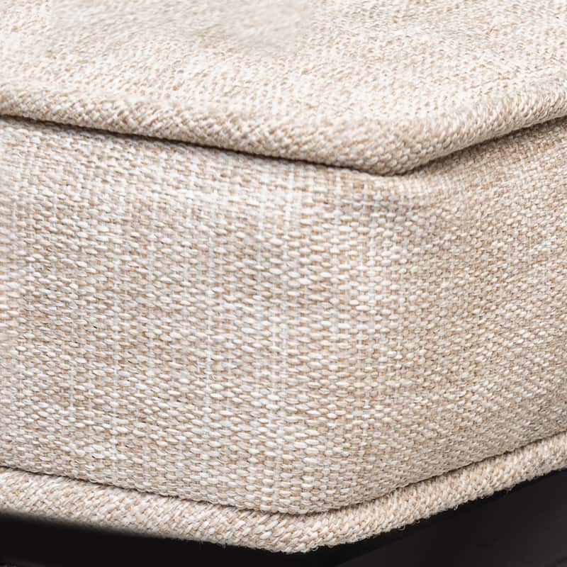 Patio 2-Piece Wicker Ottoman with Hidden Storage and Detachable Cushion